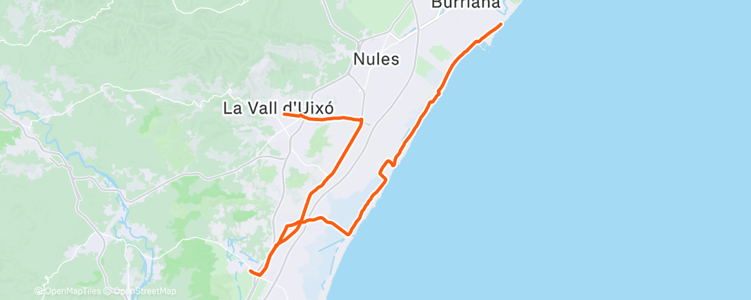 Map of the activity, Morning Ride