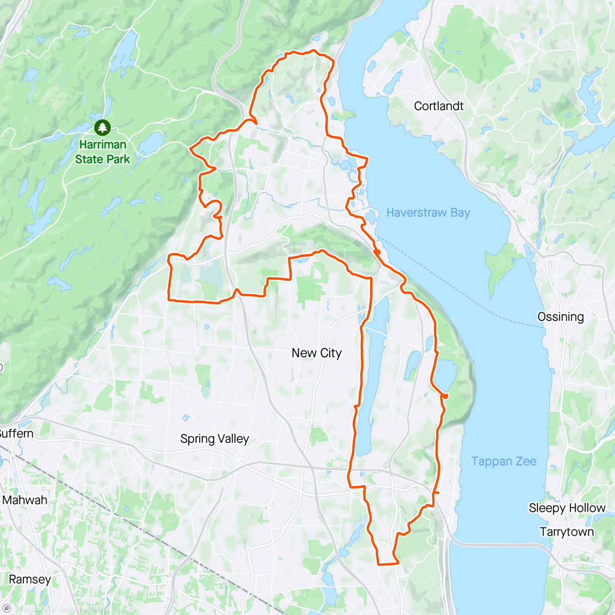 Map of the activity, GFNY Training Ride - The Northern Climbs