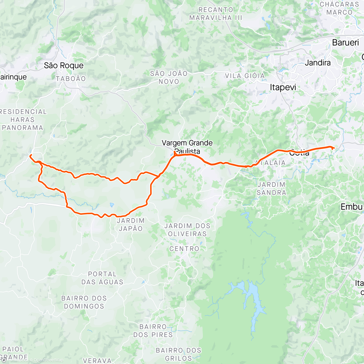 Map of the activity, 17 anos de Caucaia Ciclismo ✨🥳