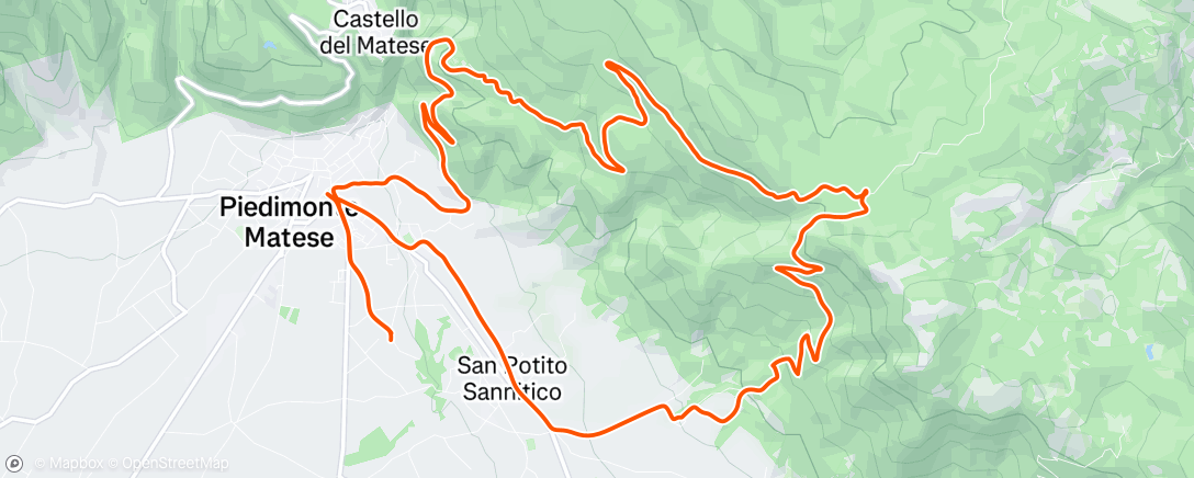 Map of the activity, Afternoon Ride