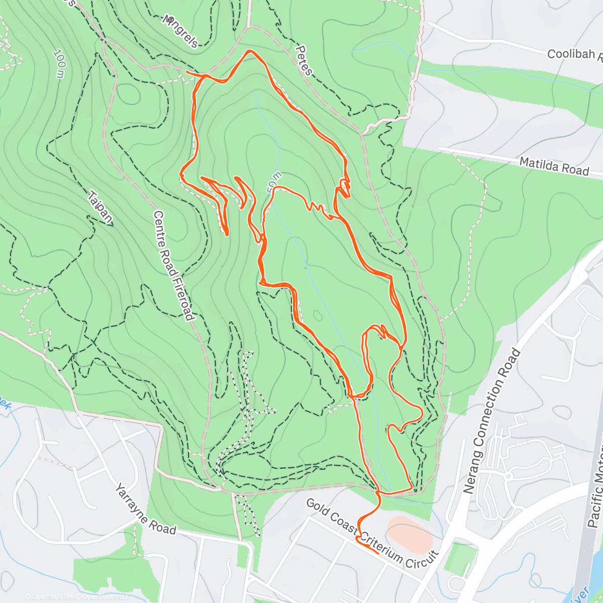Map of the activity, New years ride with the kids 👌