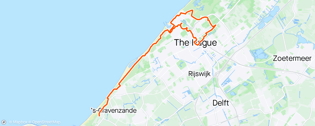 Map of the activity, Rondje Scheveningen/Den Haag🌞
