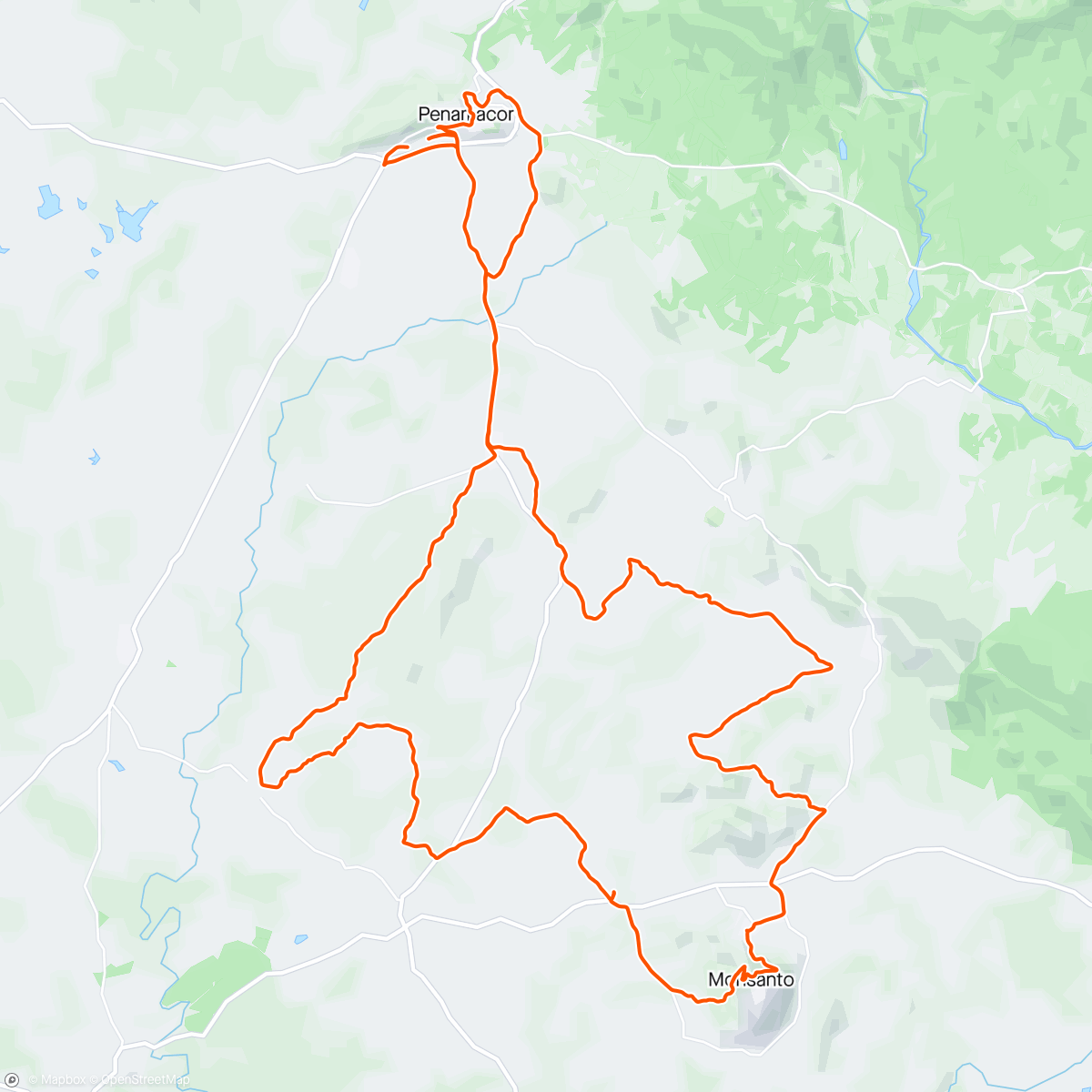 Map of the activity, Morning Mountain Bike Ride Monsanto Calçadas Romanas 💪🚴🏻‍♀️💨