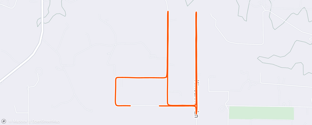 Map of the activity, Afternoon Run