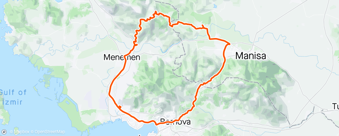 Mapa da atividade, Morning MTB Ride