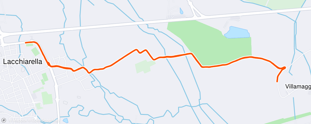 Map of the activity, Morning Run