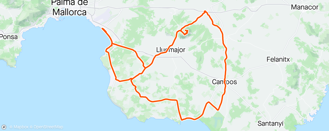 Map of the activity, Solo Morning Ride, late afternoon meet-up & back with the boys