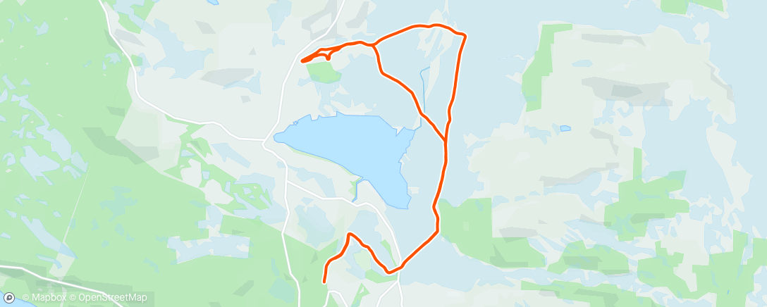 Map of the activity, Cross-Country SKIING