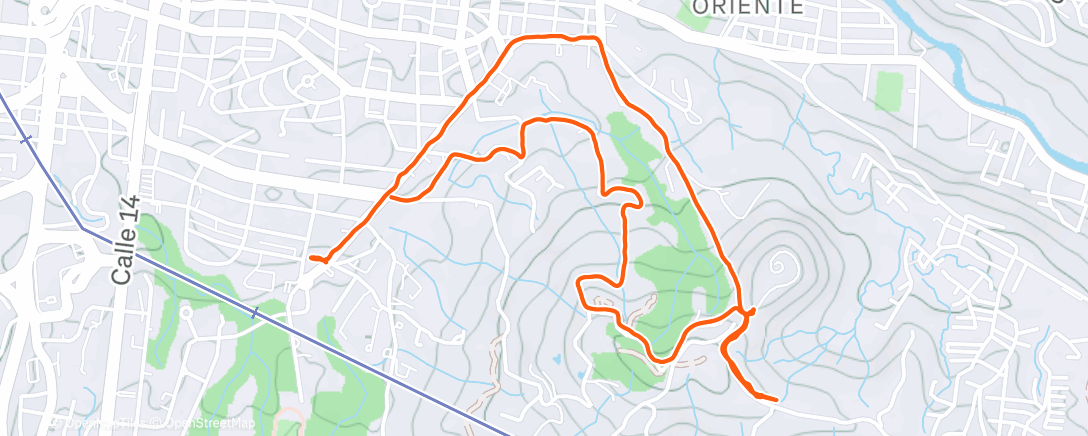 Map of the activity, Entrenamiento Z3x30: Cerró Canceles cerrado