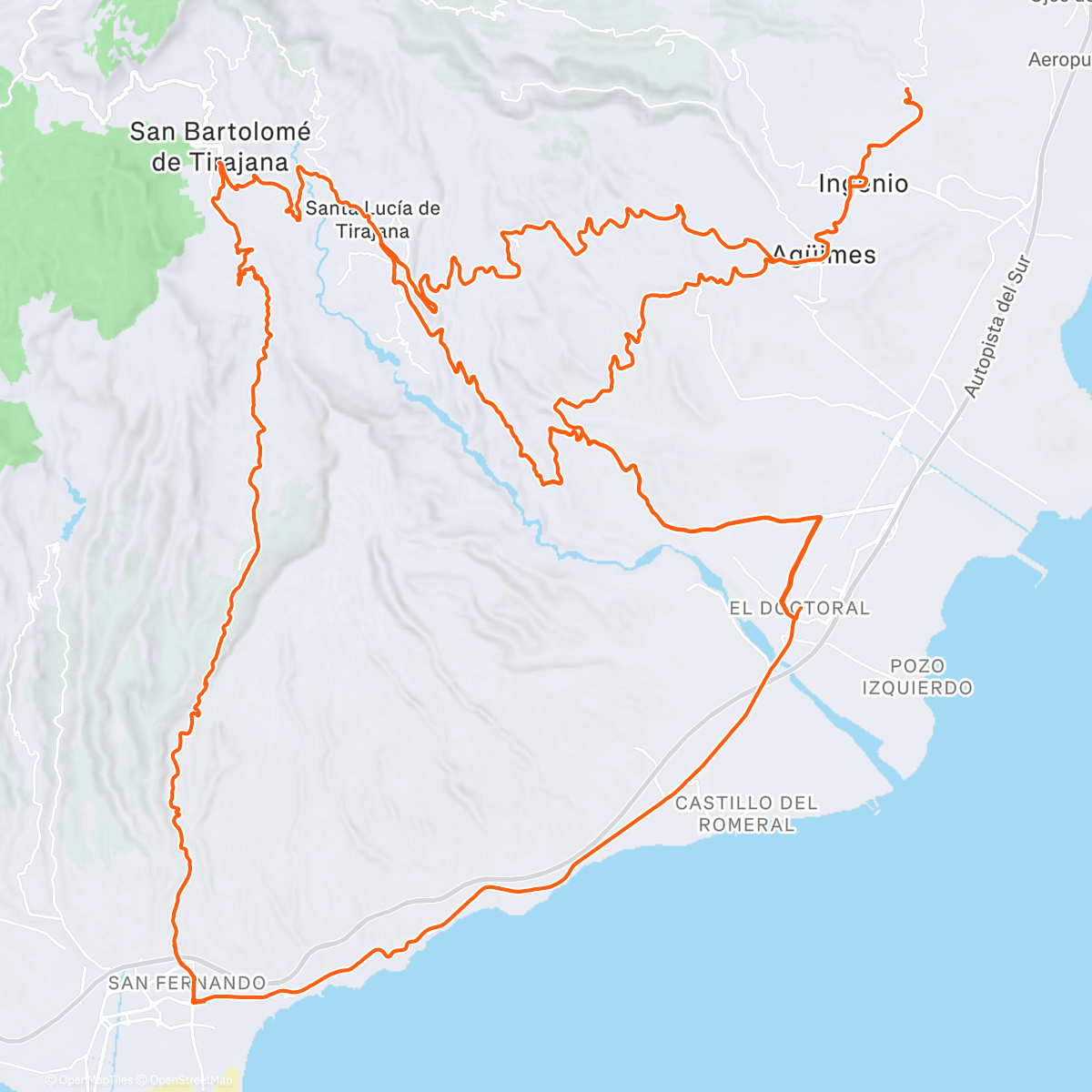 Map of the activity, GC Número Siete