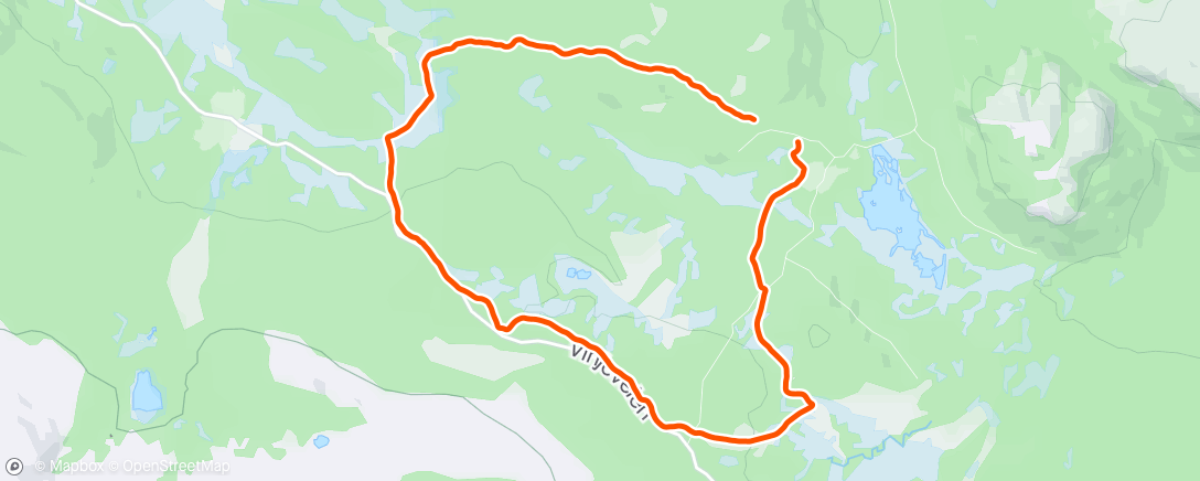 Map of the activity, Høgda