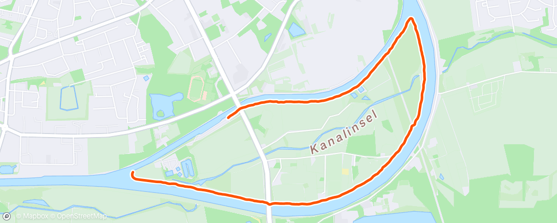 Map of the activity, Evening Walk