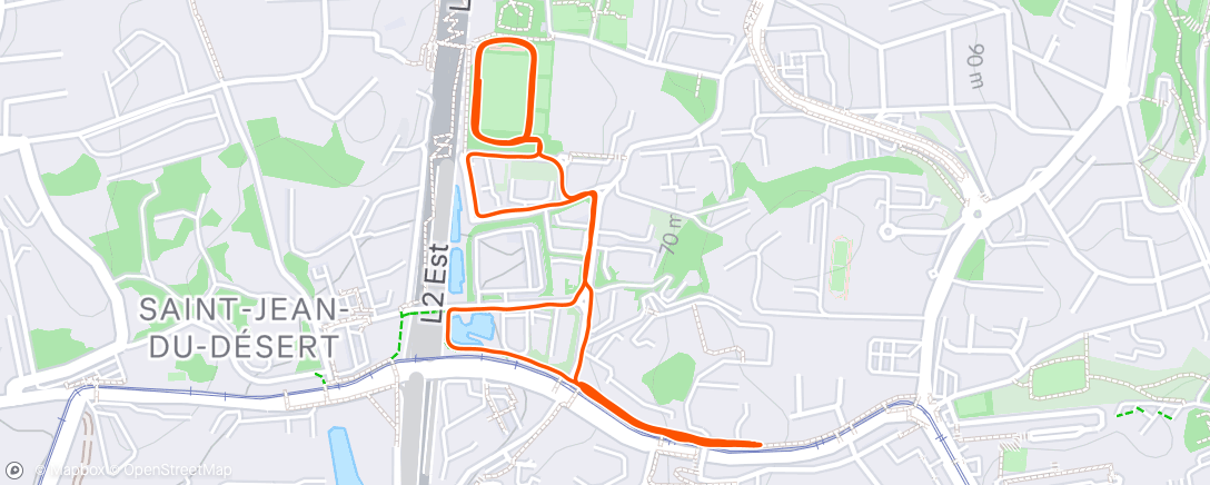 Map of the activity, Séance de côtes