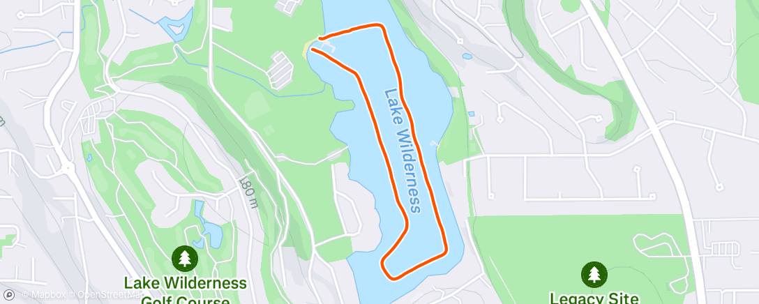 Map of the activity, Happy to be here but I enjoyed zero minutes of this swim
