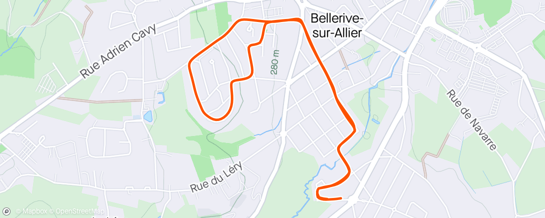 Map of the activity, Enchaînement running 😅💨
