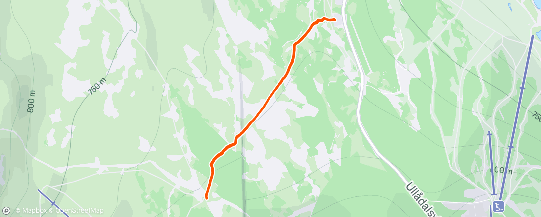 Map of the activity, Lunch Hike