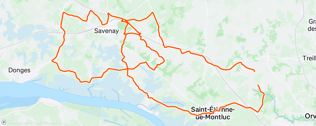 Mappa dell'attività Sortie vélo le matin