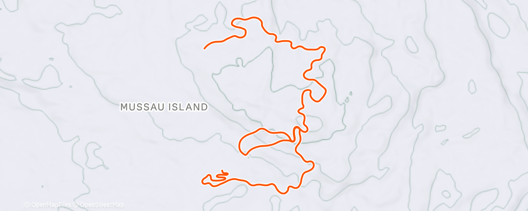 Map of the activity, TrainingPeaks Virtual - Workout (failure!) : Easy - Z2