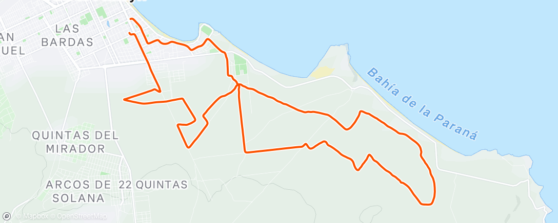 Map of the activity, Afternoon Ride