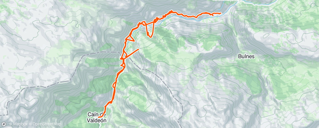Map of the activity, Morning Hike