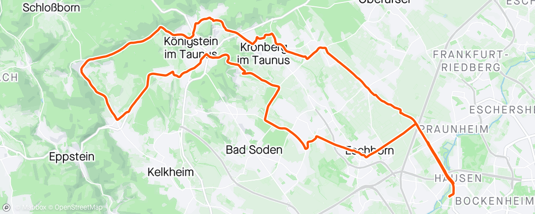 Карта физической активности (Runde über Königstein und Ruppertshain)