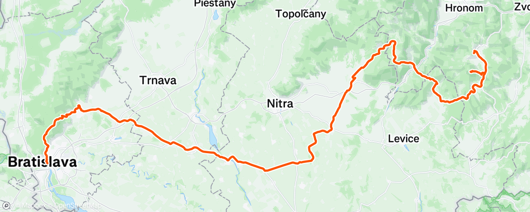 Map of the activity, Morning Ride