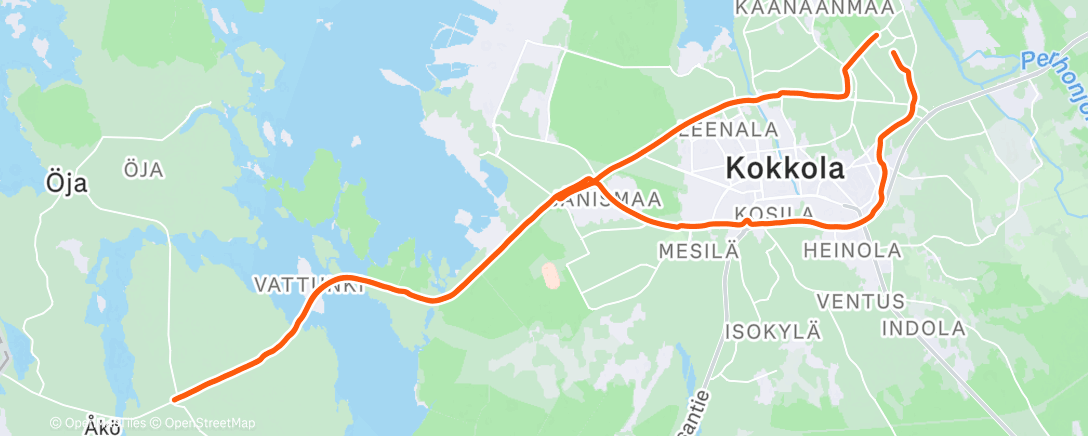 Map of the activity, Afternoon Gravel Ride