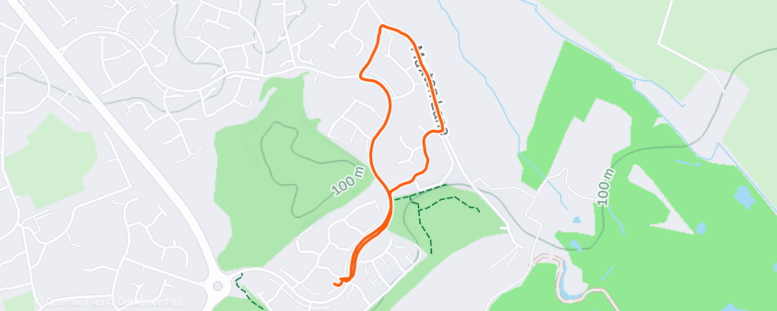 Map of the activity, Afternoon Walk