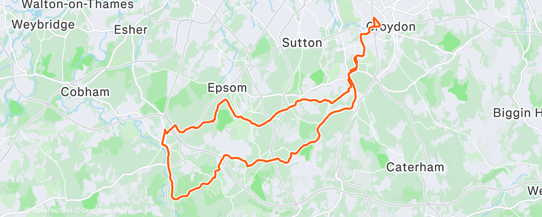 Mapa de la actividad (Morning Ride)