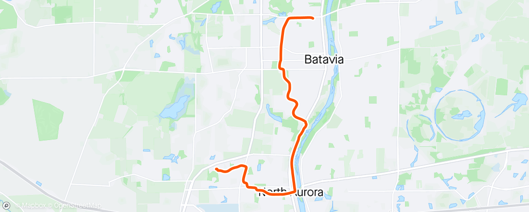 Map of the activity, Ride to old house
