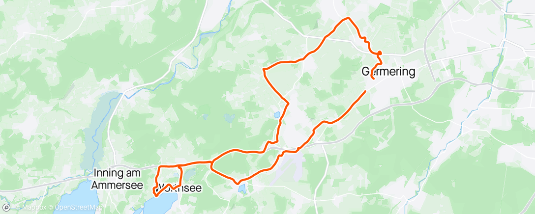 アクティビティ「Fahrt m. Ferdi - zum Wörthsee」の地図
