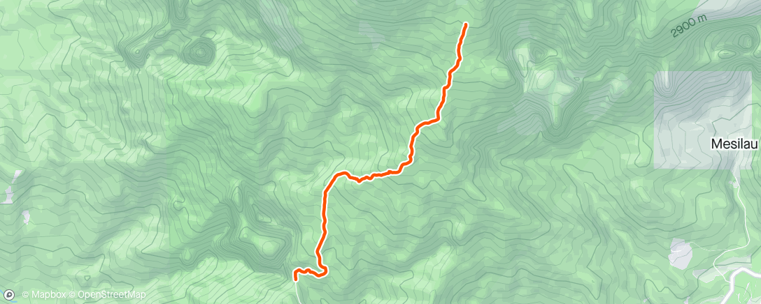 Map of the activity, Descent from Mt Kinabalu Base Camp
