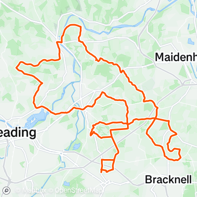 Wokingham Bikeathon 2023 Extra Long Route | 81.7 Km Cycling Route On Strava