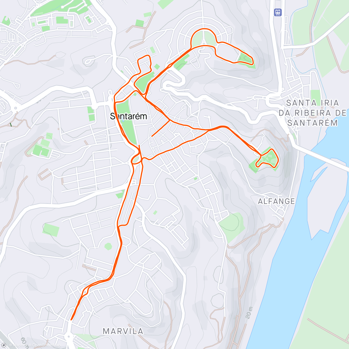 Map of the activity, 28#🏃‍♂️Running🏃‍♂️#ScalabisNightRace2024👽