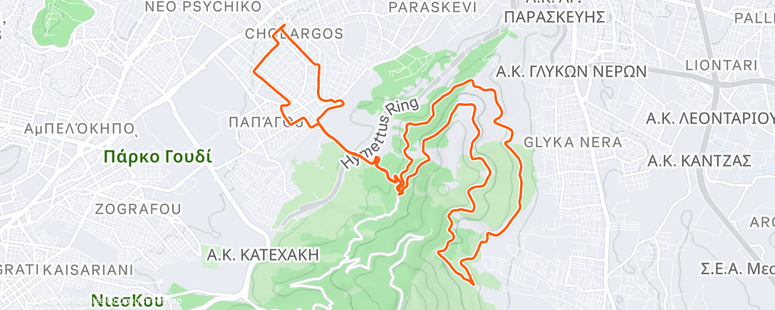 Карта физической активности (Lunch Run)