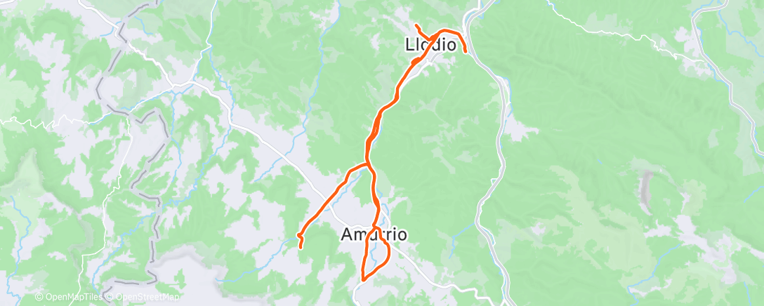 Карта физической активности (Lunch Ride)