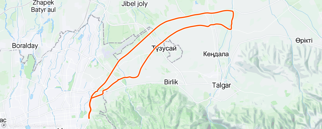 Mapa da atividade, Алматы 🇰🇿 Равнина #27
