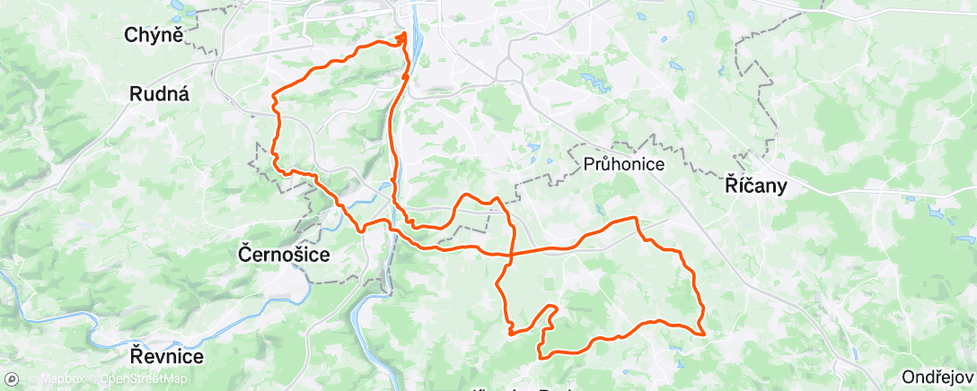 Map of the activity, Petříkov-Řeporyje s Pepou