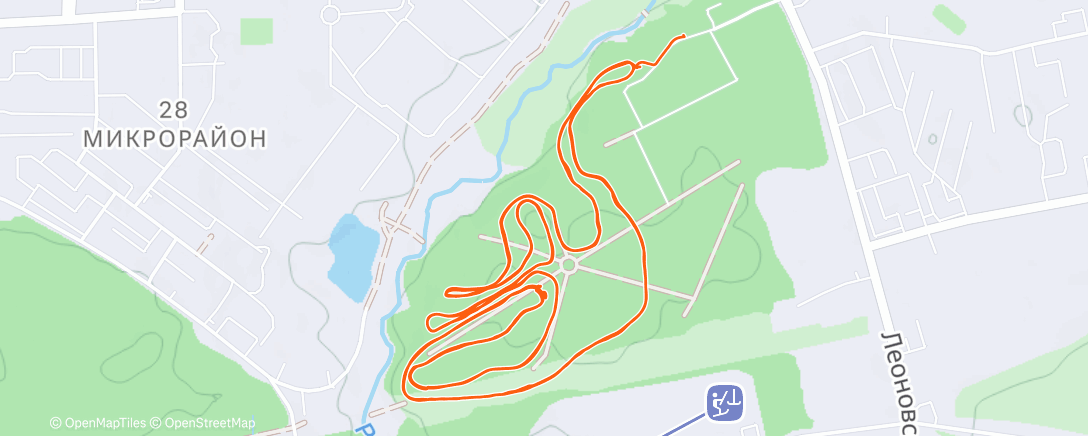 Карта физической активности (Северный лыжный заезд (день))