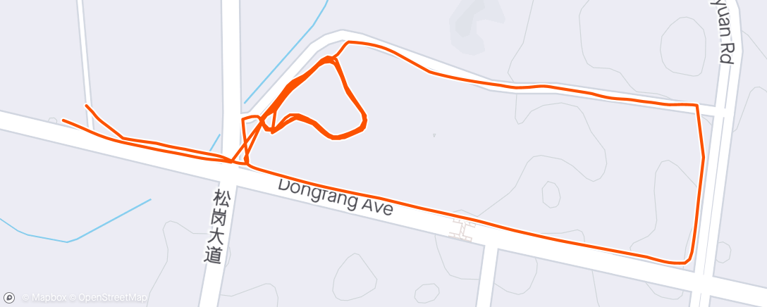 Map of the activity, Wasn’t prepared to run in a rain forest