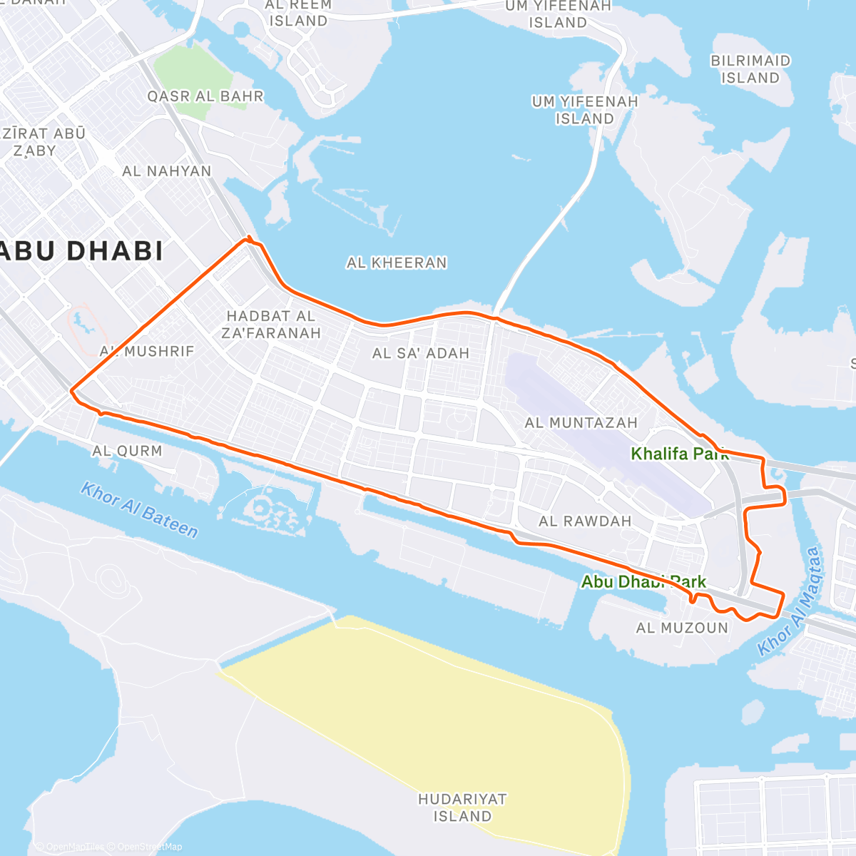 Map of the activity, Morning Ride