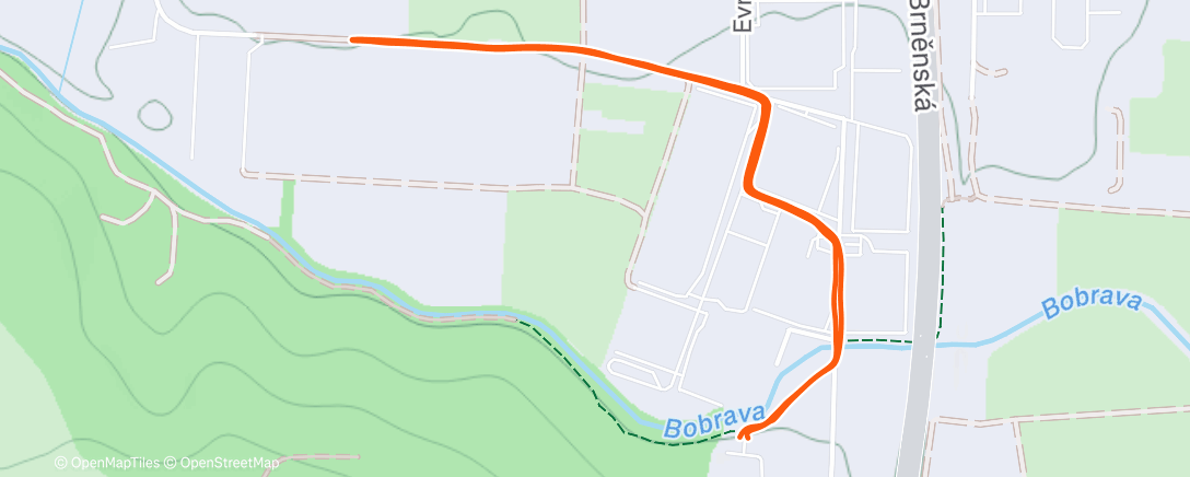 Map of the activity, Afternoon Walk