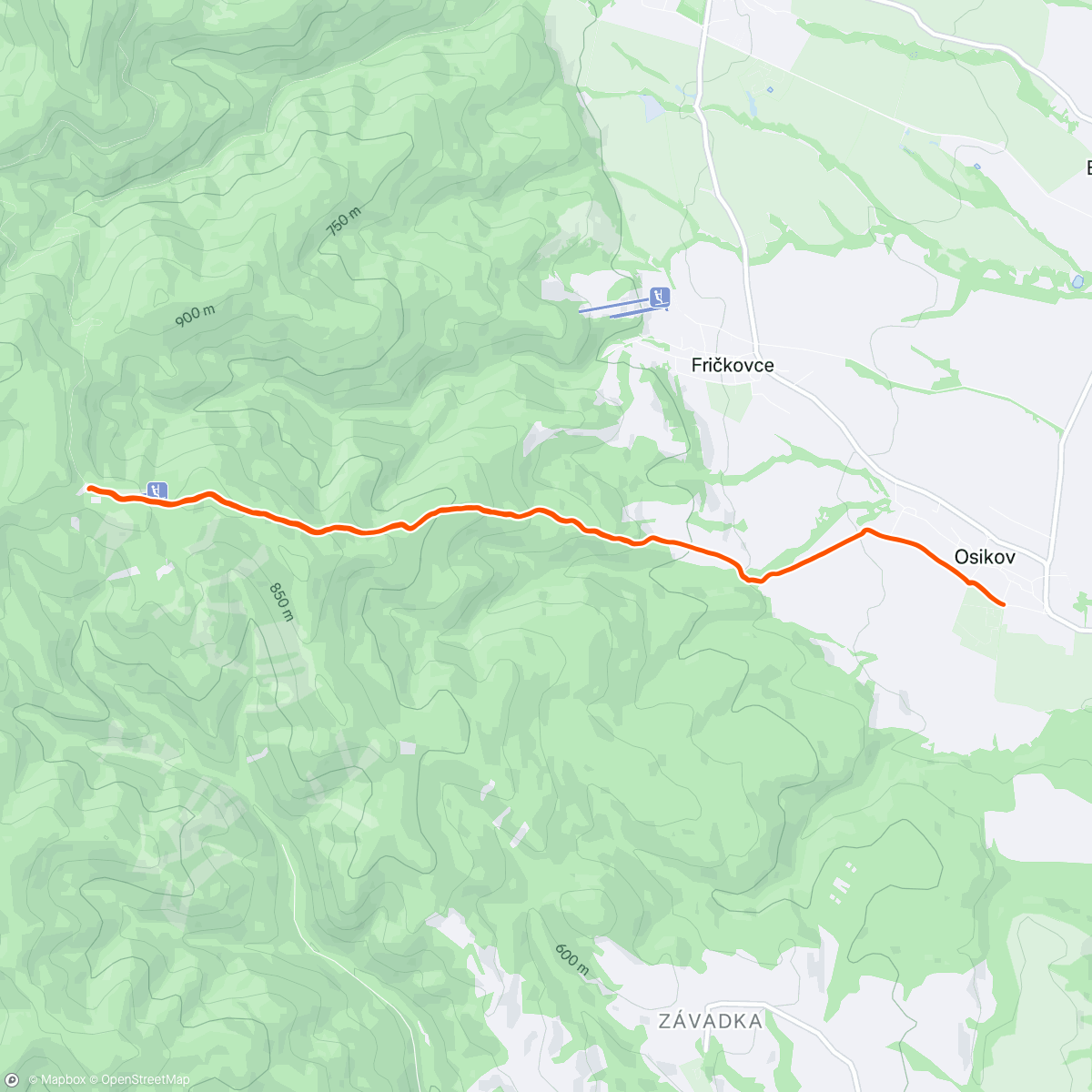 Map of the activity, Čergov #40