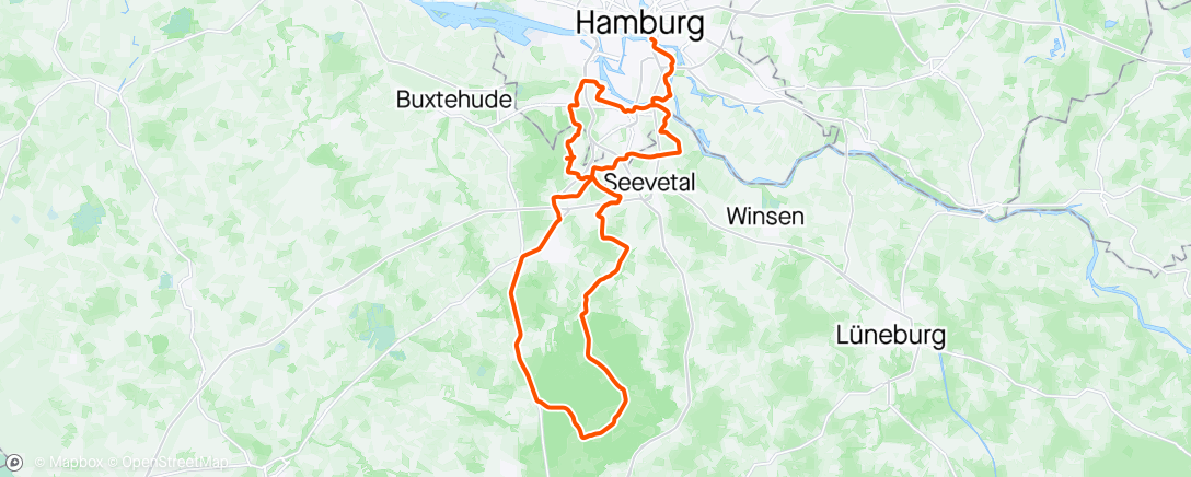 Map of the activity, "Hamburgs" bergische