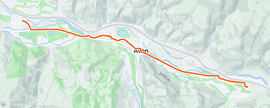 Map of the activity, Morning Run
