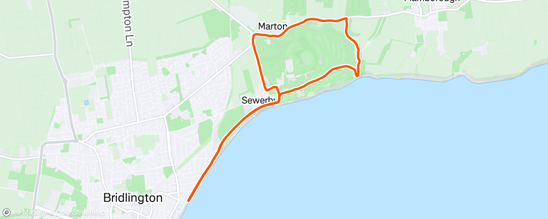 Map of the activity, Morning Run