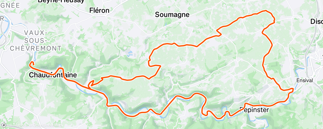 Map of the activity, BACK IN THE REAL ARDENNES 😍🥰