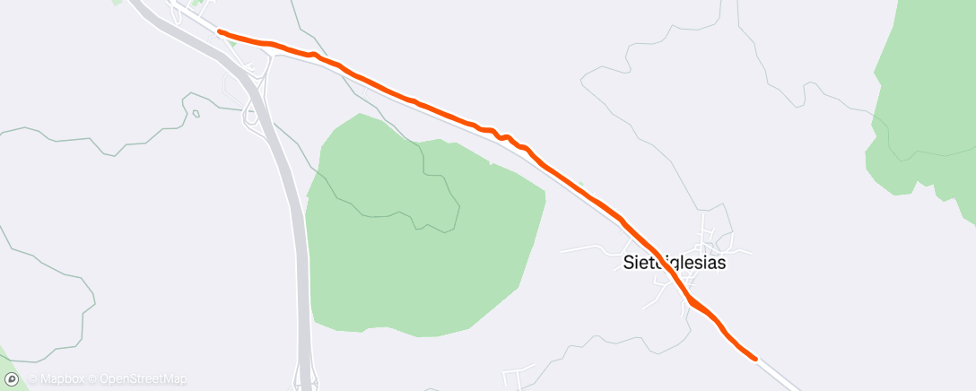 Map of the activity, Carrera de tarde