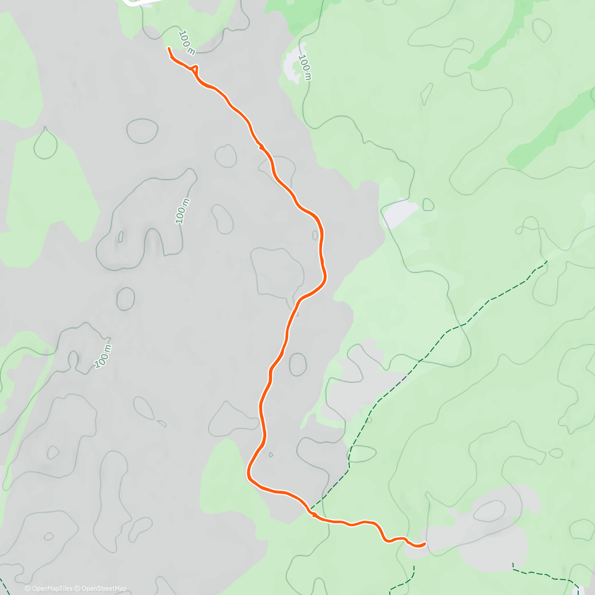 Карта физической активности (Afternoon Hike)