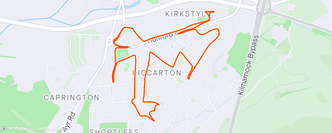 Map of the activity, Saturday Run 🏃🏻‍♂️🤪🥵 😵‍💫
